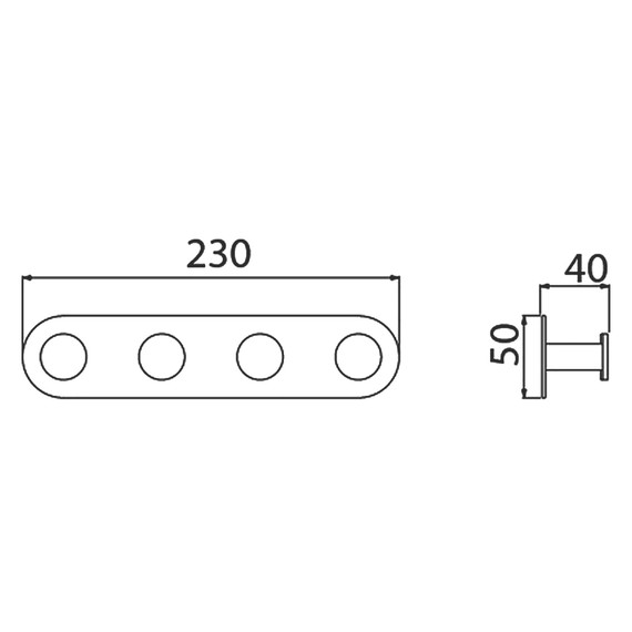 Набор крючков Timo Saona 13015/19, цвет розовое золото - фото 2
