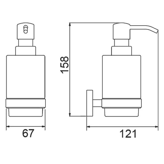 Дозатор для жидкого мыла Timo Saona 13039/19, цвет розовое золото - фото 2