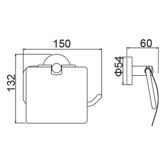 Держатель для туалетной бумаги Timo Saona 13042/19, цвет розовое золото - фото 2