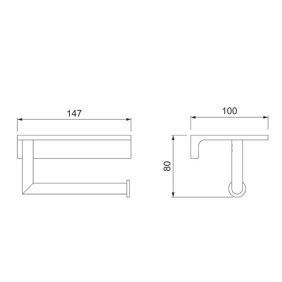 Держатель для туалетной бумаги Timo Saona 13043/19, цвет розовое золото - фото 2
