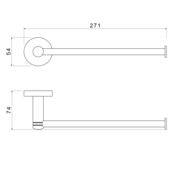 Полотенцедержатель Timo Saona 13051/18, цвет чёрное золото - фото 2