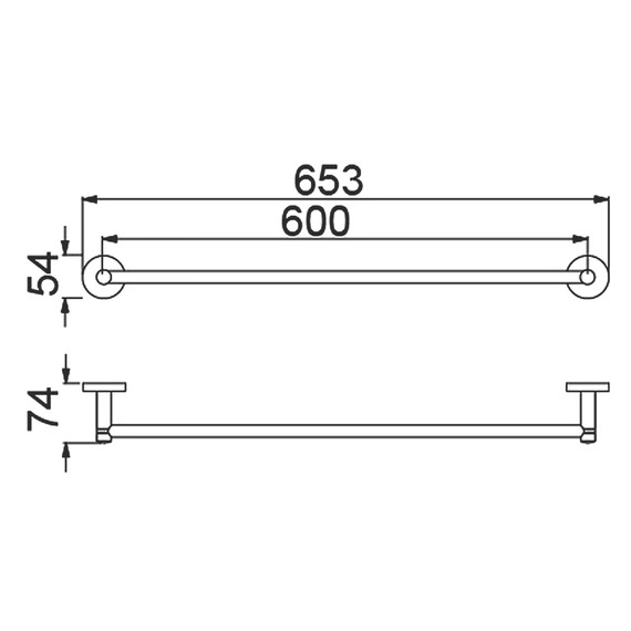 Полотенцедержатель Timo Saona 13053/18, цвет чёрное золото - фото 2