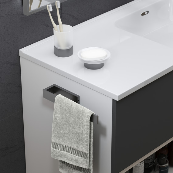 Стакан для зубных щеток Timo Saona 13231/18, цвет чёрное золото - фото 2