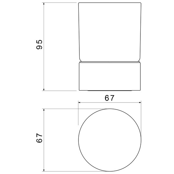 Стакан для зубных щеток Timo Saona 13231/18, цвет чёрное золото - фото 3