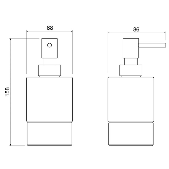 Дозатор для жидкого мыла Timo Saona 13239/16, цвет белый матовый - фото 2