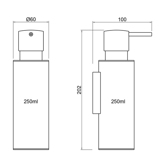 Дозатор для жидкого мыла Timo Saona 13339/18, цвет чёрное золото - фото 2