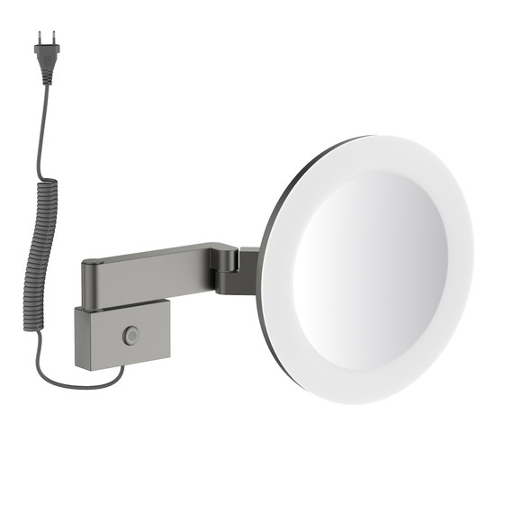 Зеркало косметическое настенное Timo Saona 13374/18, чёрное золото - фото 