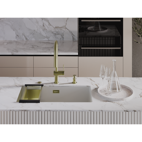 Смеситель для кухни Omoikiri Tahara-SB lg 4994528, светлое золото - фото 6