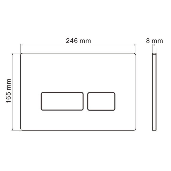Кнопка смыва Grossman Pragma 700.K31.03.100.100, хром глянцевый - фото 5