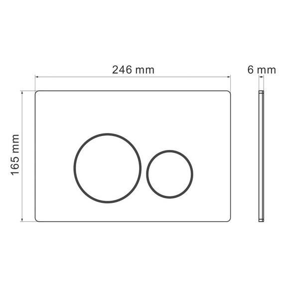 Кнопка смыва Grossman Style 700.K31.05.01M.01M, белый матовый - фото 5