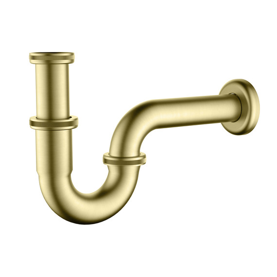 Сифон для умывальника Timo 961/17L, золото матовое - фото 