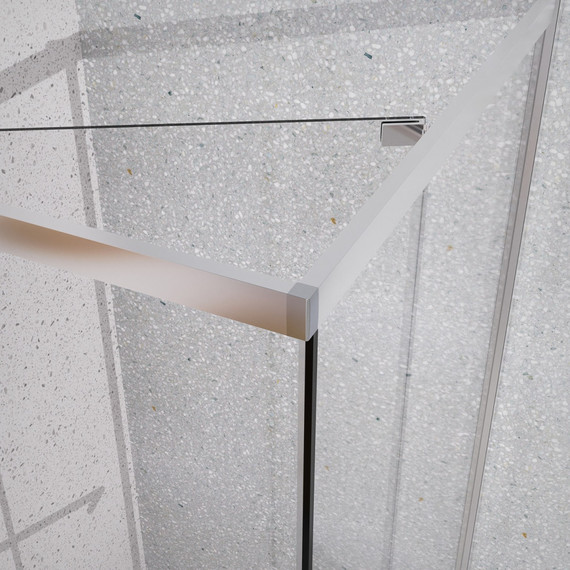 Душевое ограждение Azario Monako 90x90 см AZ-L47-90-MB-CL, чёрный матовый/прозрачное - фото 4