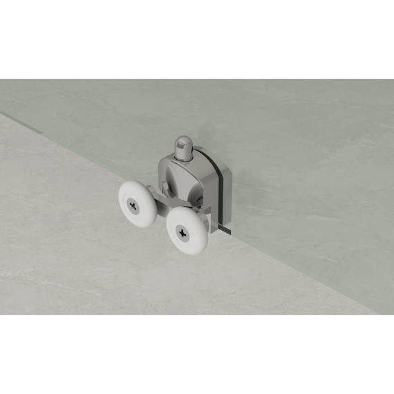 Душевая дверь Loranto 100 см CS-AB03B-100, чёрный матовый/прозрачное - фото 4