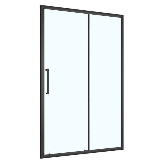 Душевая дверь Loranto 120 см CS-AB03B-120, чёрный матовый/прозрачное - фото 