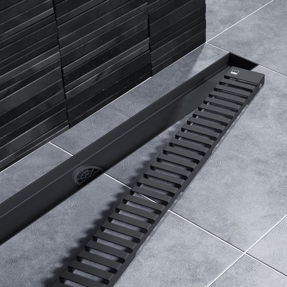 Трап Timo Drain System 70 см DS230107/03, чёрный матовый - фото 2