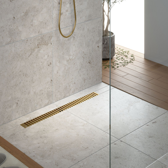 Трап Timo Drain System 90 см DS230109/17, золото матовое - фото 3