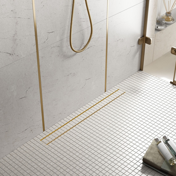 Трап Timo Drain System 100 см DS230210/17, золото матовое - фото 3