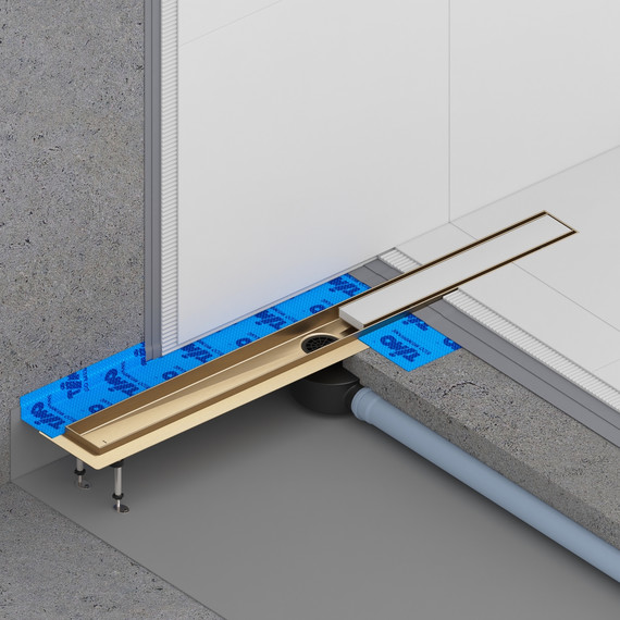 Трап Timo Drain System 100 см DS230210/17, золото матовое - фото 4