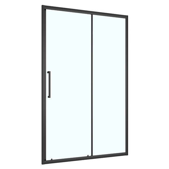 Душевая дверь Loranto 140 см CS-AB03B-140, чёрный матовый/прозрачное - фото 