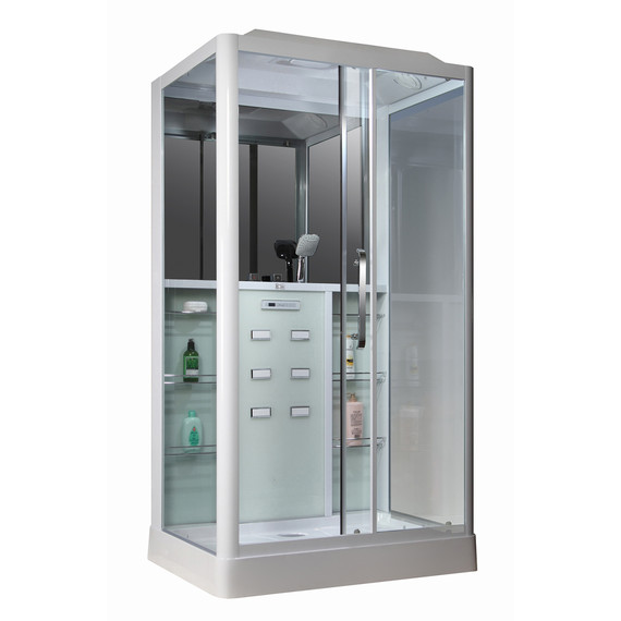 Душевая кабина Loranto Selak 150х90 см 00054492 R, белый/прозрачное - фото 