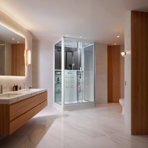 Душевая кабина Loranto Selak 150х90 см 00054492 R, белый/прозрачное - фото 2