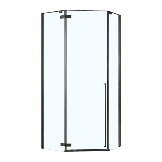 Душевое ограждение Loranto Neo 90x90 см CS-22107-90B (стекло 8 мм) чёрный/прозрачное - фото 