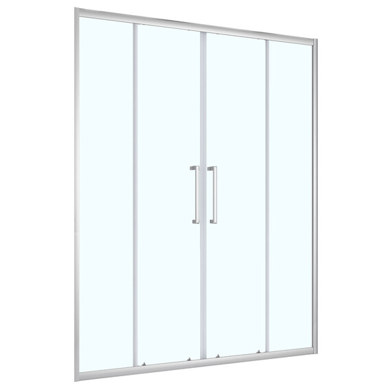 Душевая дверь Loranto 160 см CS-AB04C-160, хром/прозрачное - фото 