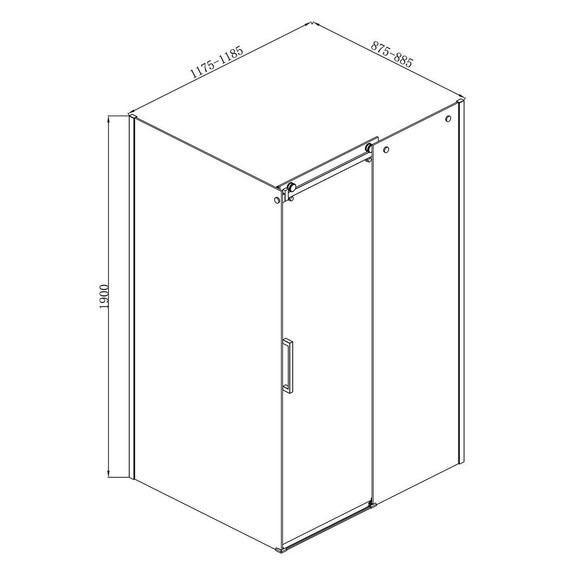 Душевое ограждение Loranto NEO 90x120 см CS-22111-90 (стекло 8 мм) серебро/прозрачное - фото 3