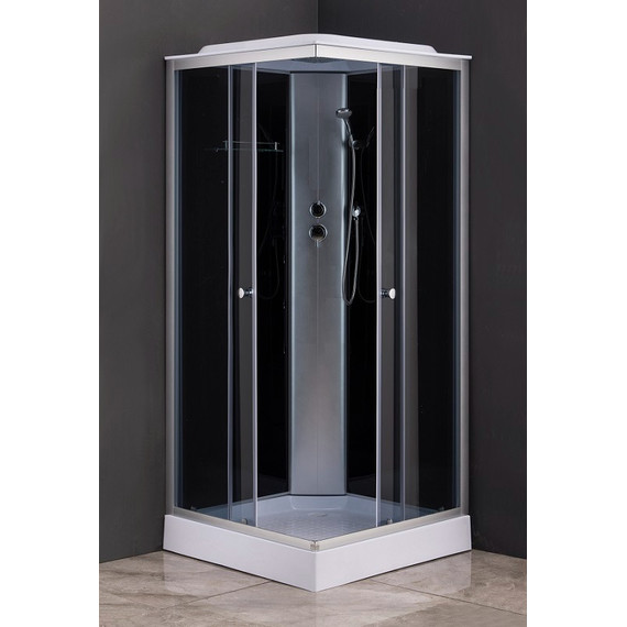 Душевая кабина Loranto 100х100 см CS-6411G,100*100*215, сатин/прозрачное - фото 2