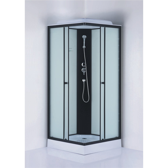 Душевая кабина Loranto 88х88 см CS-992EBTM/W-90, чёрный/матовое - фото 2