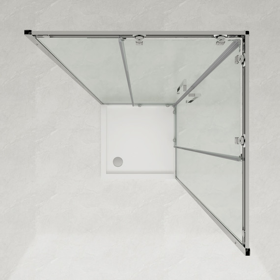 Душевое ограждение Loranto 120x80 см CS-AB01GG-100, серый матовый/прозрачное - фото 5