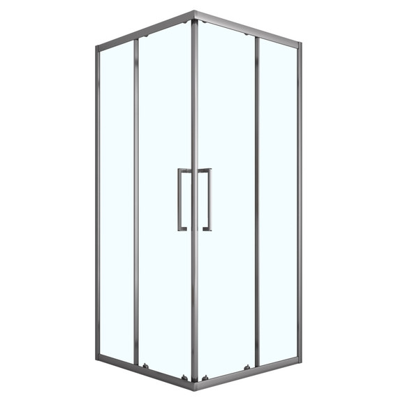 Душевое ограждение Loranto 90x90 см CS-AB01GG-90, серый матовый/прозрачное - фото 