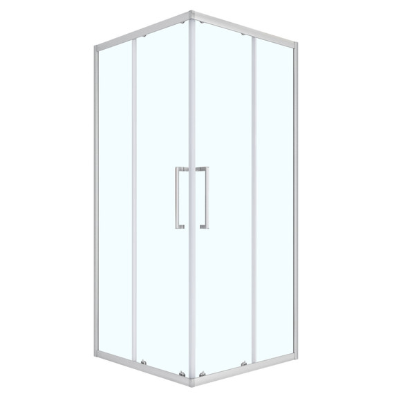 Душевое ограждение Loranto 90x90 см CS-AB01S-90, сатин/прозрачное - фото 