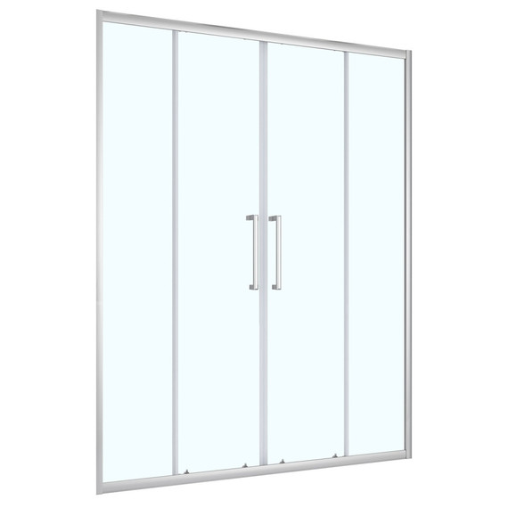 Душевая дверь Loranto 160 см CS-AB04C-160, хром/прозрачное - фото 