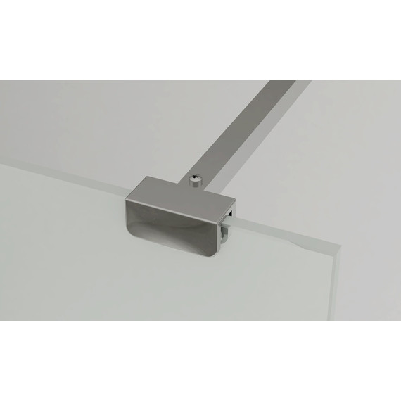 Душевая перегородка Loranto Walk-in 120 см CS-W04B-120 (стекло 8 мм) чёрный матовый/прозрачное - фото 3