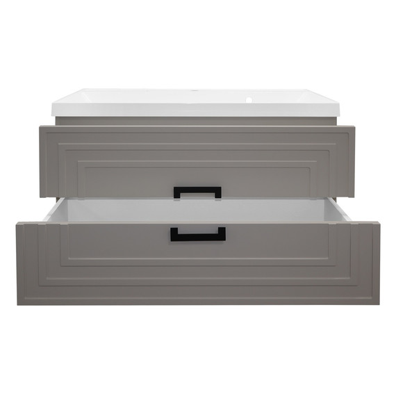 Тумба подвесная с раковиной Azario ARMARIO 100 см CS00096973, кашемир - фото 5