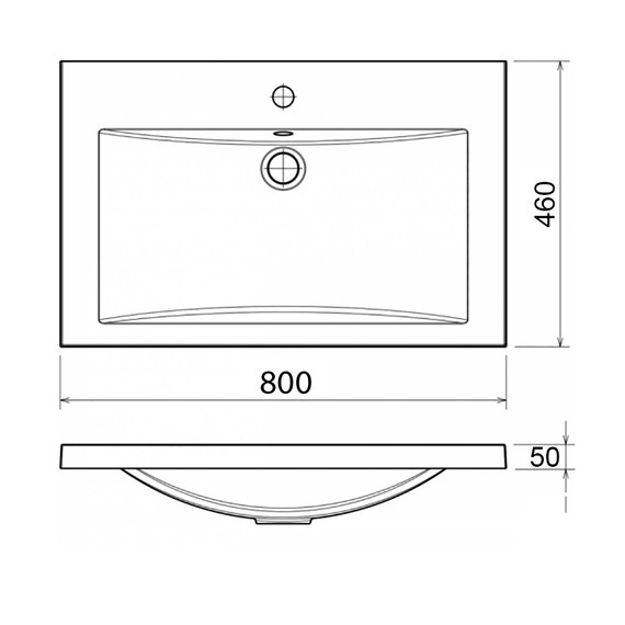 Тумба подвесная с раковиной Azario KANTRI 80 см CS00097253 - фото 8