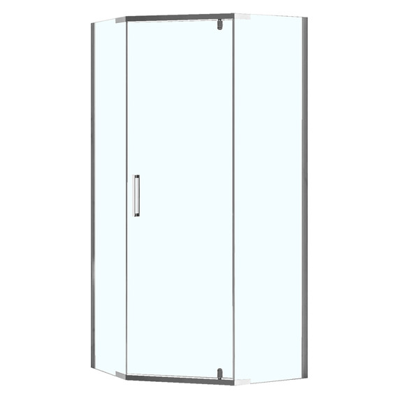 Душевое ограждение Loranto Neo 90x90 см CS-22108-90 (стекло 8 мм) серебро/прозрачное - фото 