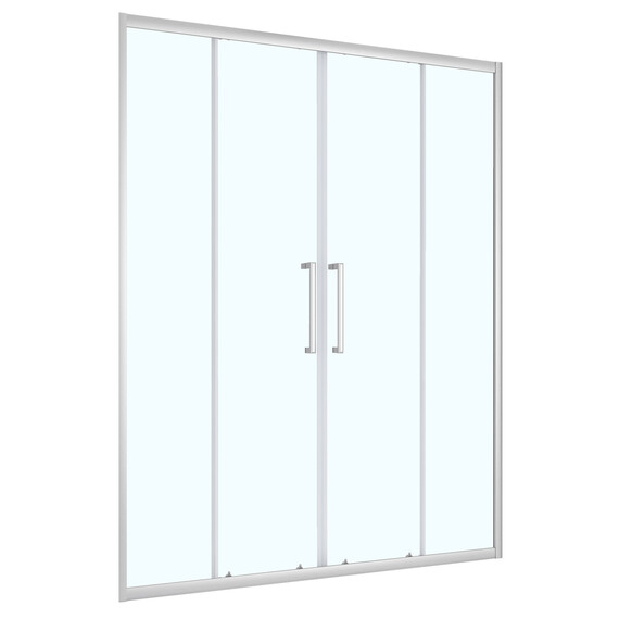 Душевая дверь Loranto 150 см CS-AB04S-150, сатин/прозрачное - фото 