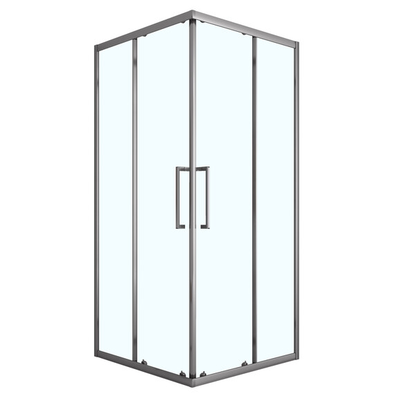 Душевое ограждение Loranto 100x100 см CS-AB01GG-100, серый матовый/прозрачное - фото 