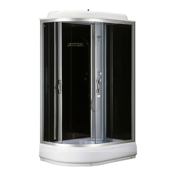 Душевая кабина Loranto 120х80 см CS-66120-20 R G, чёрный/прозрачное - фото 