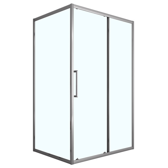 Душевое ограждение Loranto 120x80 см CS-AB02GG-128, серый матовый/прозрачное - фото 