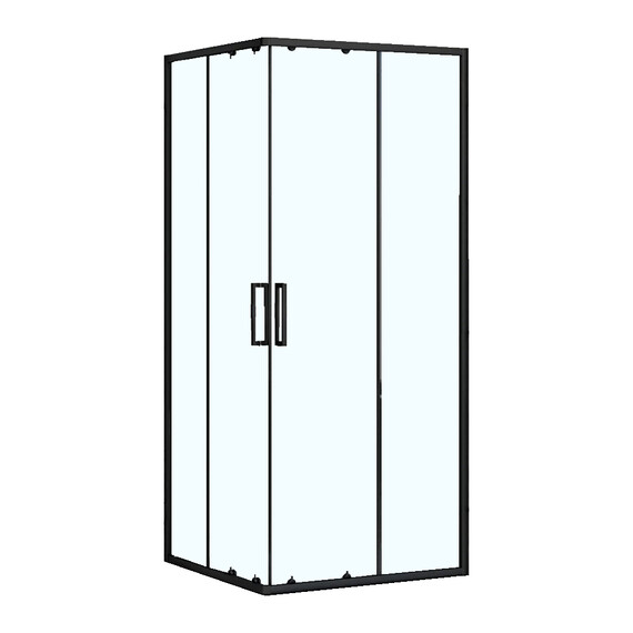 Душевое ограждение Loranto NEO 100x100 см CS-21809-100B, чёрный/прозрачное - фото 