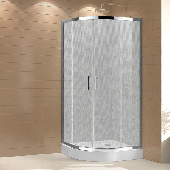 Душевое ограждение Cezares 80х80 см ECO-O-R-2-80-P-Cr, хром/матовое - фото 2