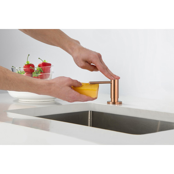 Дозатор для жидкого мыла Timo Saona 13139/19, цвет розовое золото - фото 3