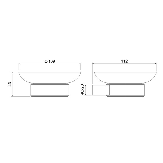 Мыльница Timo Luiro 18521/03, цвет чёрный - фото 2