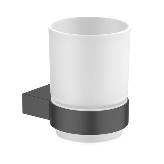 Стакан для зубных щеток Timo Luiro 18531/03, цвет чёрный - фото 