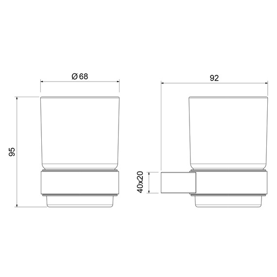 Стакан для зубных щеток Timo Luiro 18531/17, цвет золото матовое - фото 2