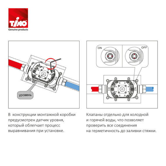Смеситель для ванны Timo Saona 2310/19Y-CR (со скрытой частью) цвет розовое золото - фото 6