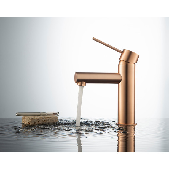 Смеситель для раковины Timo Saona 2361/19F, розовое золото - фото 2